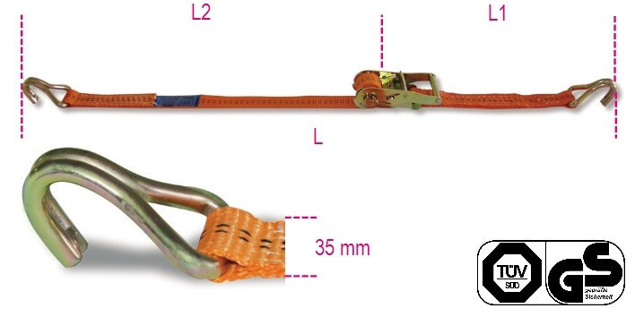 Chinga de ancorare 6,5 m, capacitate 1t