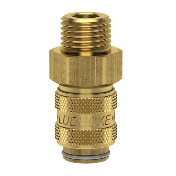 Cupla rapida mini mama Ludecke ESM_38_A, DN 5, filet exterior G 3/8"