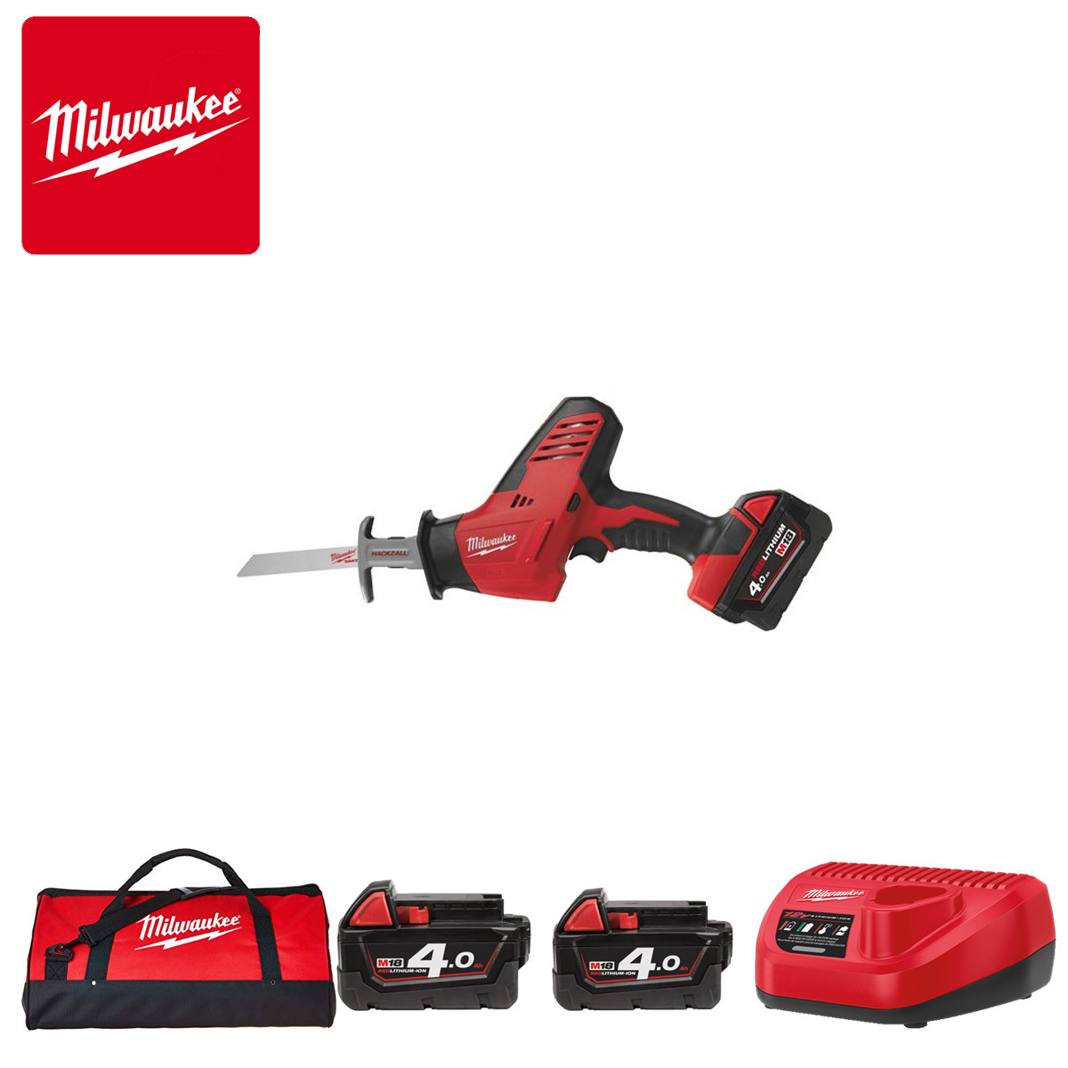 Ferastrau sabie Milwaukee C18 HZ-402B EU, alimentare cu acumulator - echipat