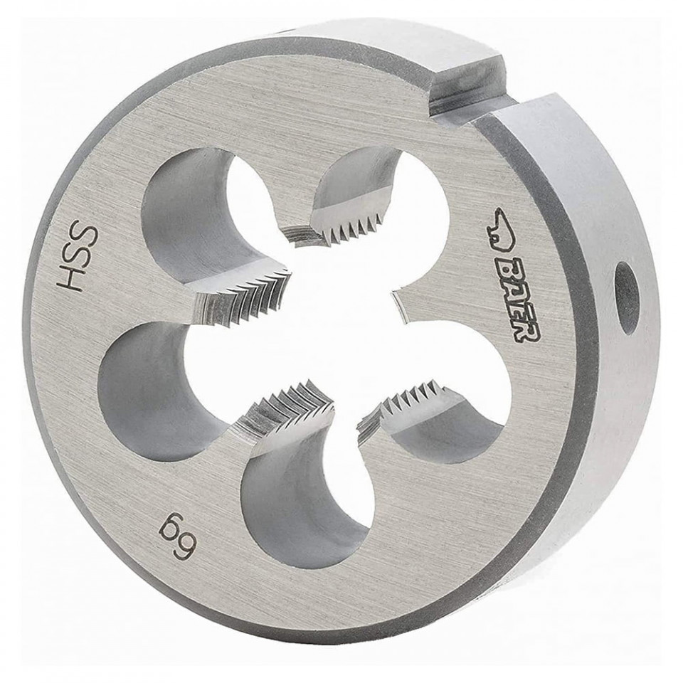 Filieră M20X1.5, filet metric fin, DIN EN 22568, DIN 223 – HSS, Baer