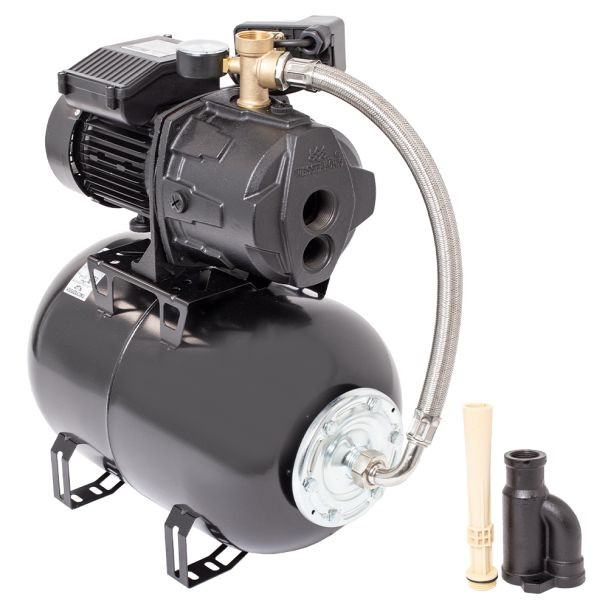 Hidrofor cu pompa de mare adancime Wasserkonig FA425225, putere 950 W, debit 3120 l/h, inaltime refulare 42 m, aspiratie 25 m, vas de expansiune 24 litri