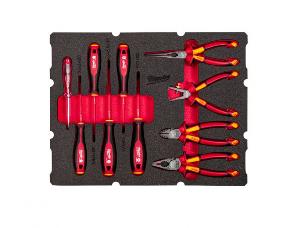 INSERTIE SPUMA PACKOUT CU 10 SCULE PENTRU ELECTRICIENI
