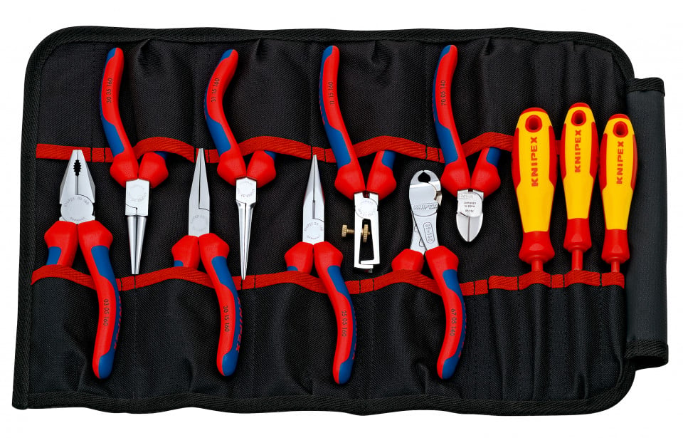 KNIPEX 00 19 41 Geantă tip rulou pentru scule din 11 părți