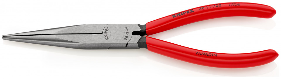 KNIPEX 38 11 200 Clește de mecanici acoperite cu plastic vopsit negru 200 mm