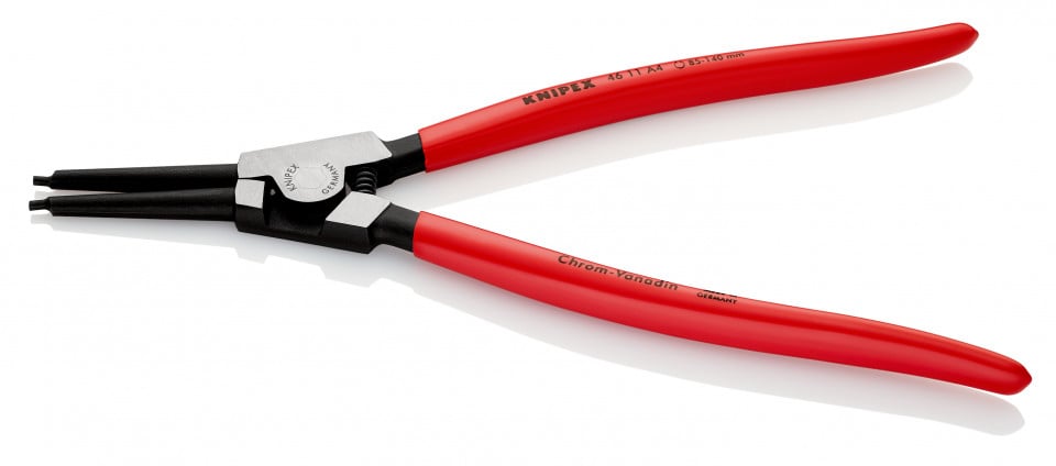 KNIPEX 46 11 A4 clește pentru inele de siguranță pentru inele exterioare pe axuri acoperite cu plastic vopsit negru 320 mm