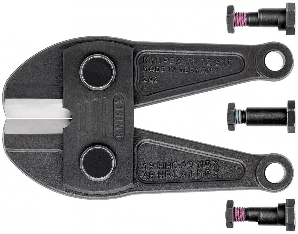 KNIPEX 71 79 610 Cap cu cuţite de schimb pentru 71 72 610 complet, cu șuruburi