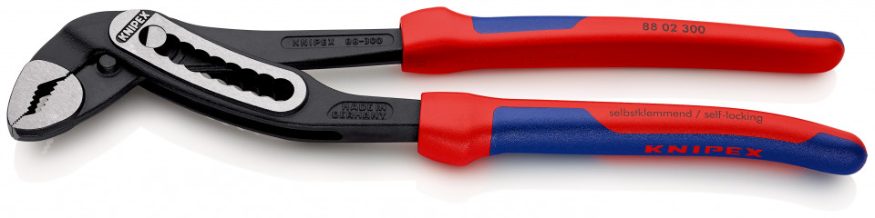 KNIPEX 88 02 300 Alligator® Cleşte pentru pompe de apă cu manşoane multicomponent vopsit negru 300 mm