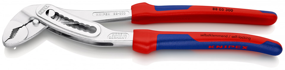 KNIPEX 88 05 300 Alligator® Cleşte pentru pompe de apă cu manşoane multicomponent cromat 300 mm