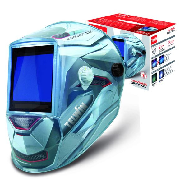 Masca de sudura automata cu filtru reglabil DIN 4/5 -9/9-13 Telwin 802937, VANTAGE GREY XXL, MMA/Mig-Mag/TIG