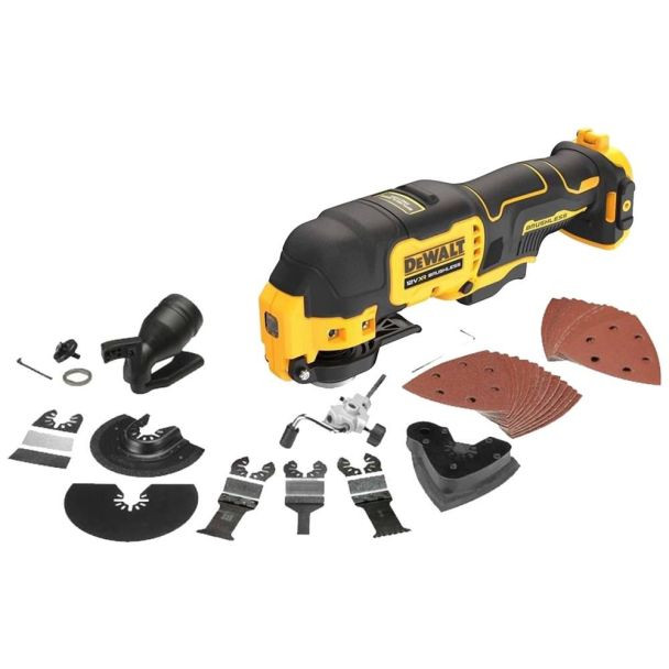 Masina multifunctionala Dewalt DCS353N, compatibila cu acumulatori 12V XR, cu set 29 accesorii