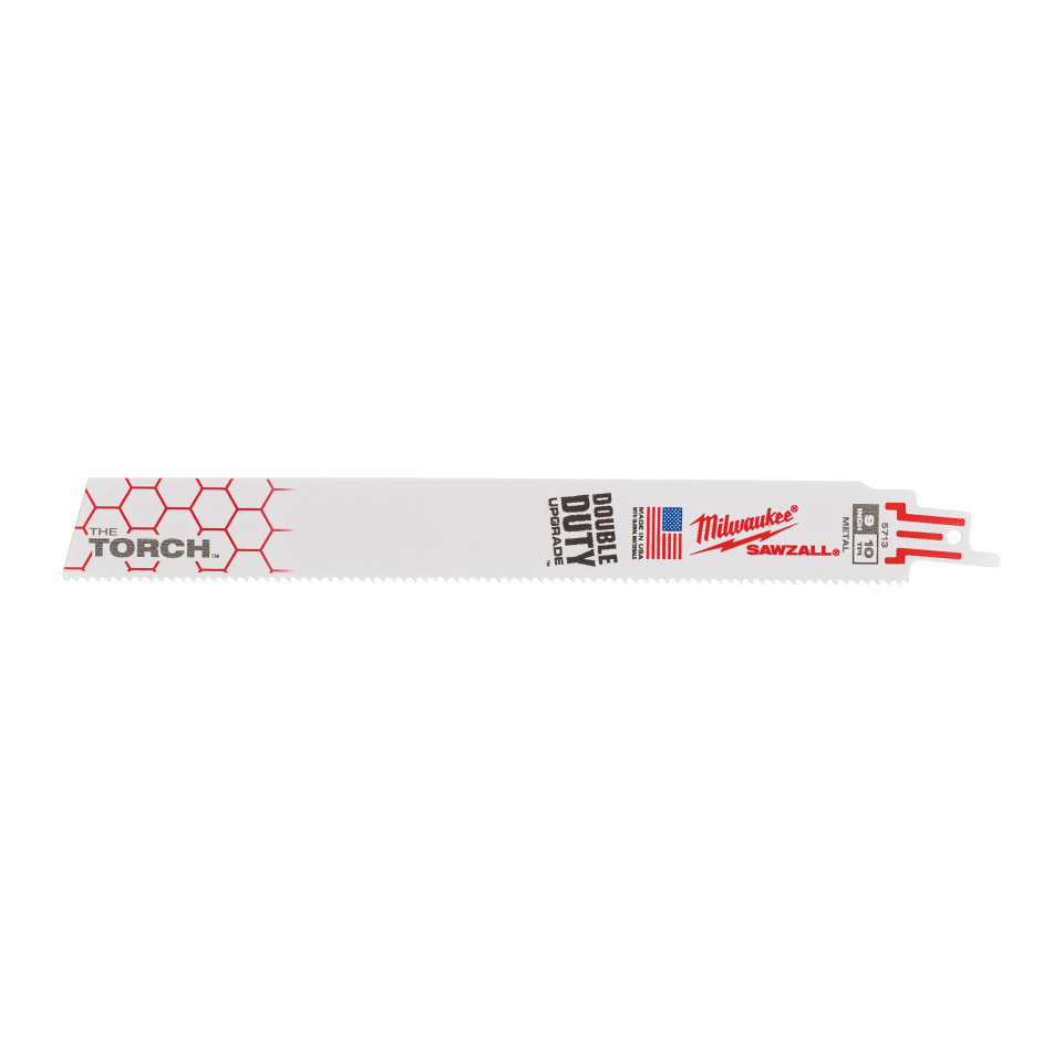 Metal: Pânze Heavy Duty TORCH™ pentru lucrări de demolare Milwaukee TORCH 300 x 10 Tpi - 5 bucati