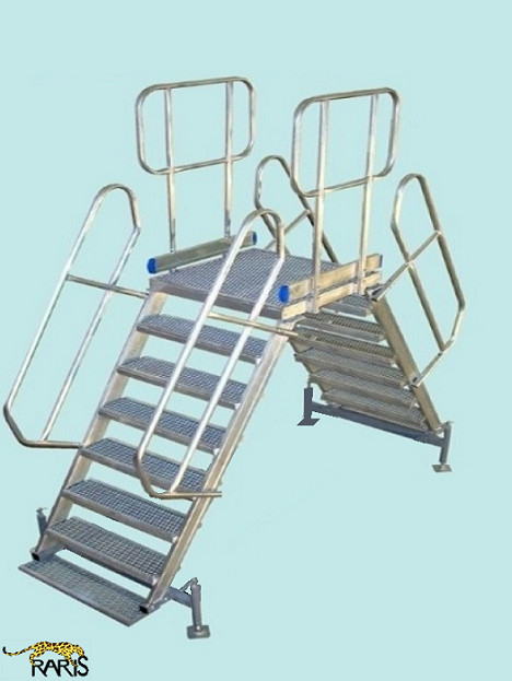 Platforma RARIS, fixa, 45°, dubla, Gmax = 200 kg, tip PF45D