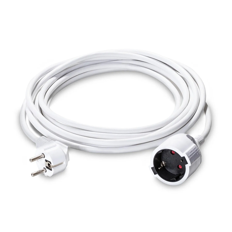 Prelungitor cablu, 5m 3 x 1.5 / 230V, alb