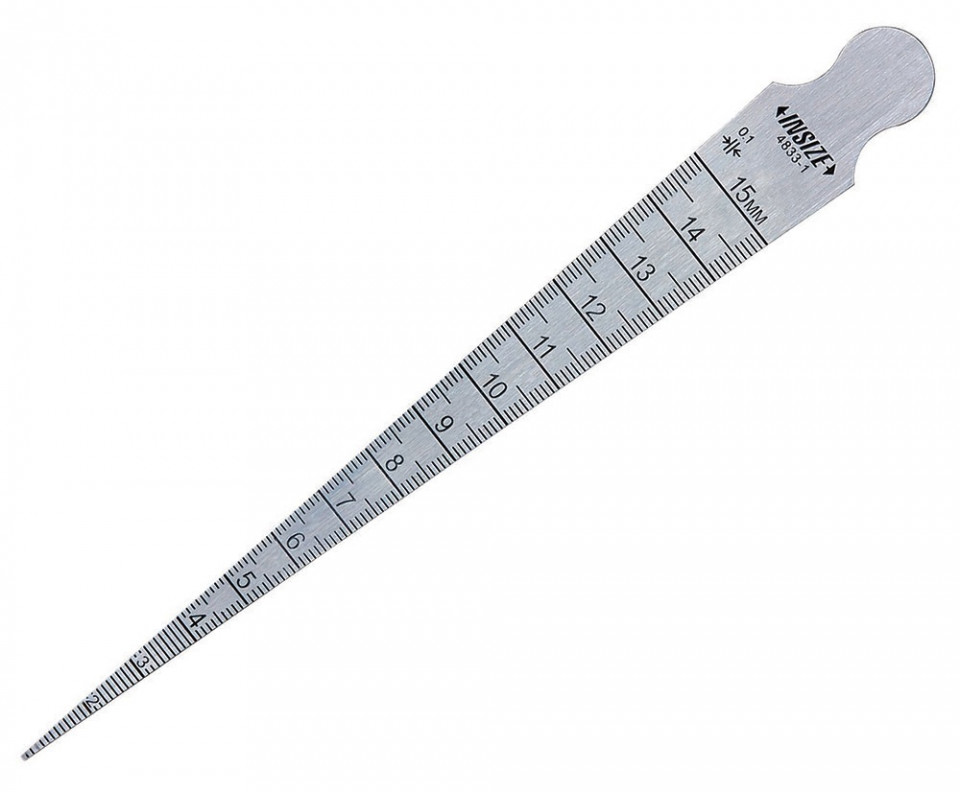 Rigla conica cu gradatii Insize 0.8-15 mm