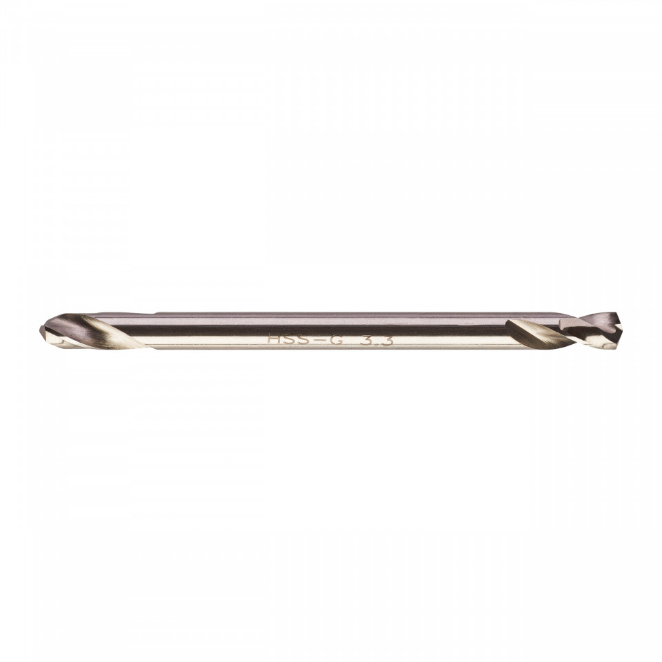 Set 10 burghie HSS Ground pentru metal cu două vârfuri MILWAUKEE Ø 3.3x12x49 mm