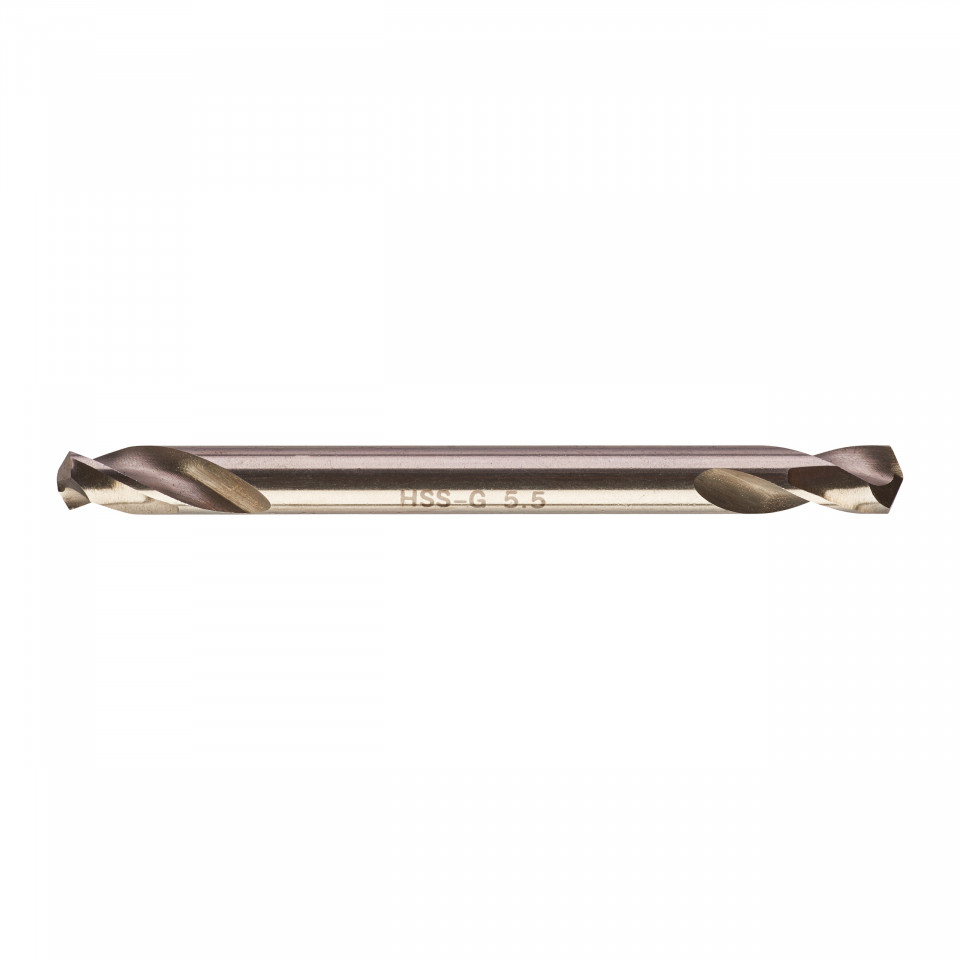 Set 10 burghie HSS Ground pentru metal cu două vârfuri MILWAUKEE Ø 5.5x19x66 mm