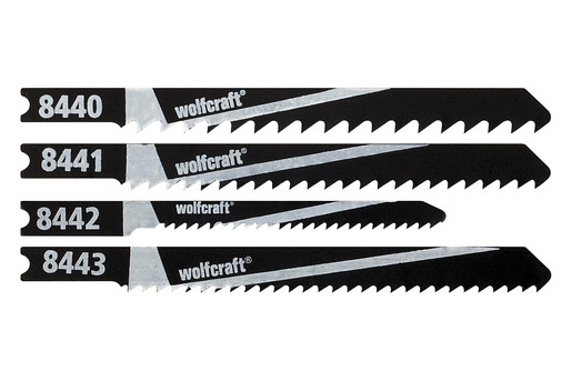 Set 10 panze pentru fierastrau pendular Wolfcraft 8440000, prindere in U, pentru lemn, adancime taiere 15 / 30 / 40 / 50 mm