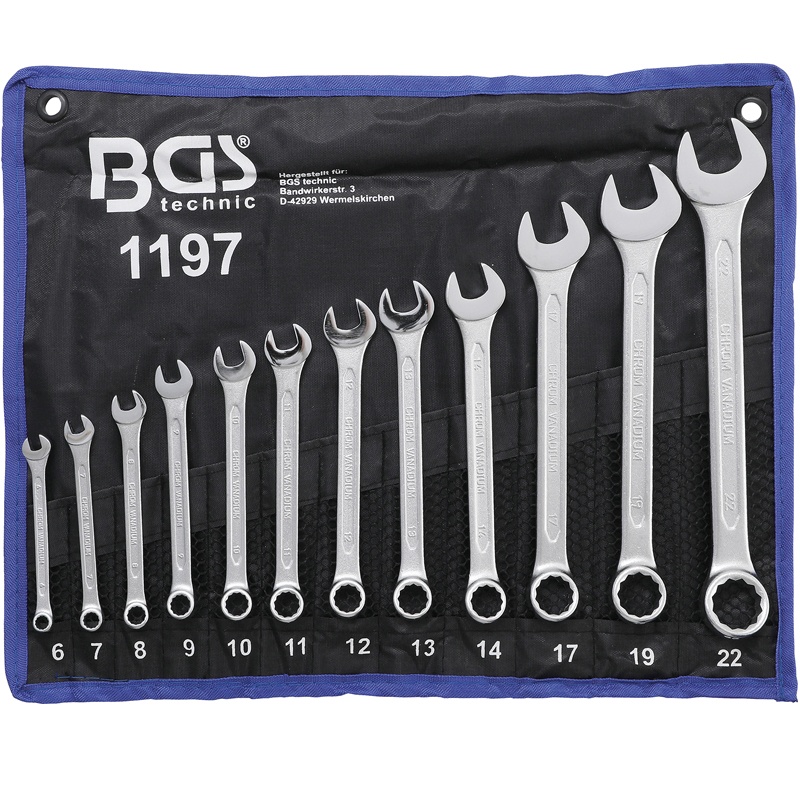 Set 12 chei combinate 6-22 mm