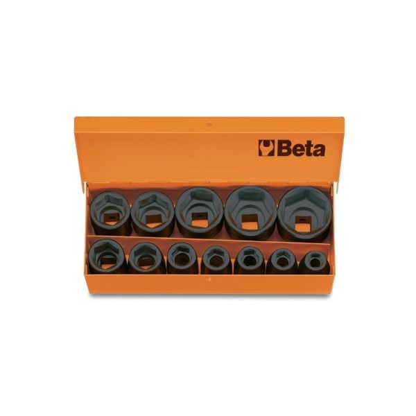 Set 12 piese BETA tubulare de impact, actionare 1/2'', 10-32mm
