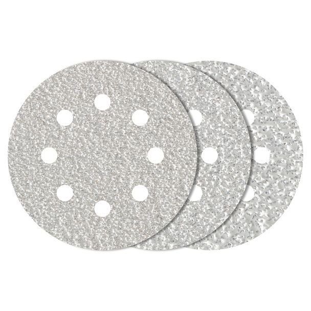 Set 25 foi abrazive Wolfcraft 1156100, prindere velcro, pentru vopsea/lac, D 125 mm, P40/80/120