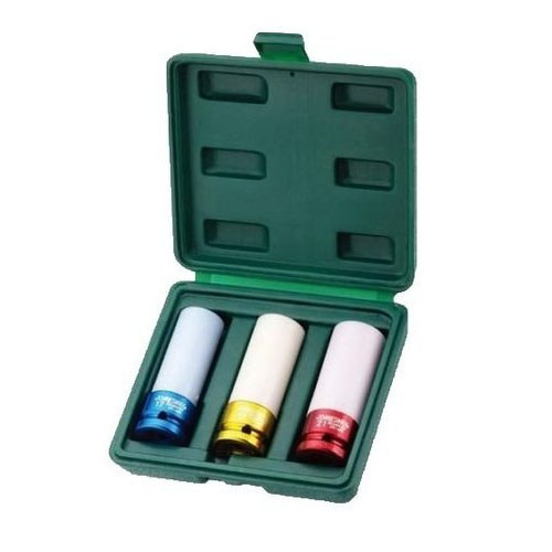 Set 3 piese Jonnesway cap cheie tubulara Jonnesway de impact pentru jante din aliaj, 1/2" 17-21mm