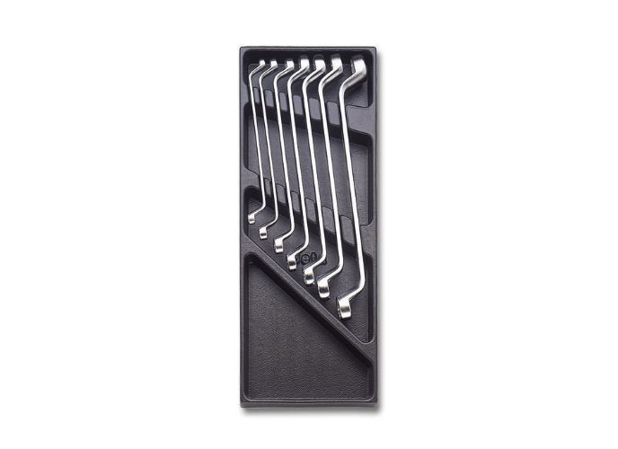 Set 7 inelare cotite in suport termoformatat T40 Beta 6-19 mm