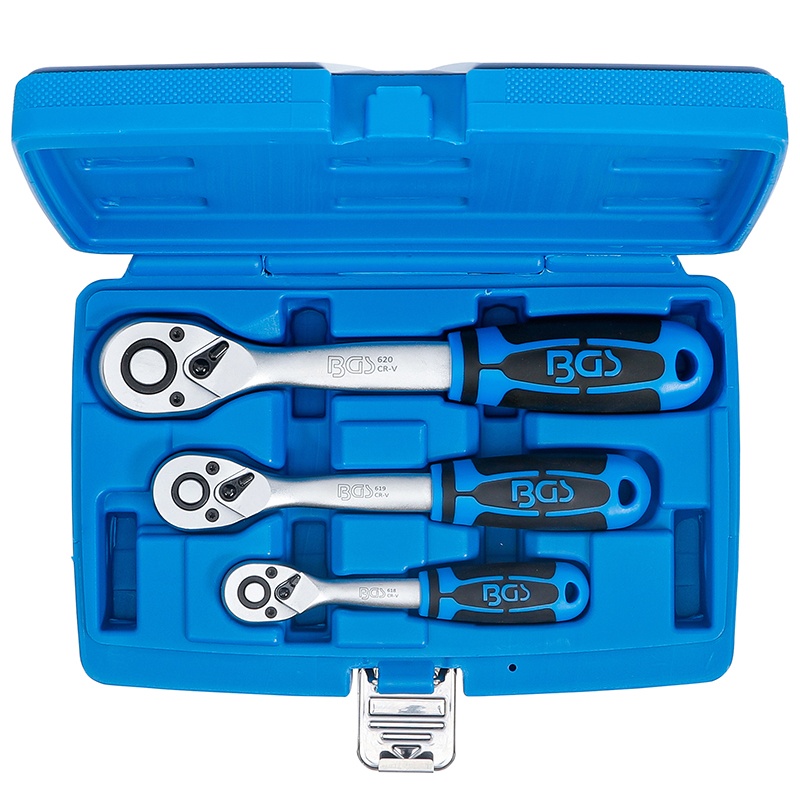 Set chei cu clichet 1/2", 1/4", 3/8", 72 dinti