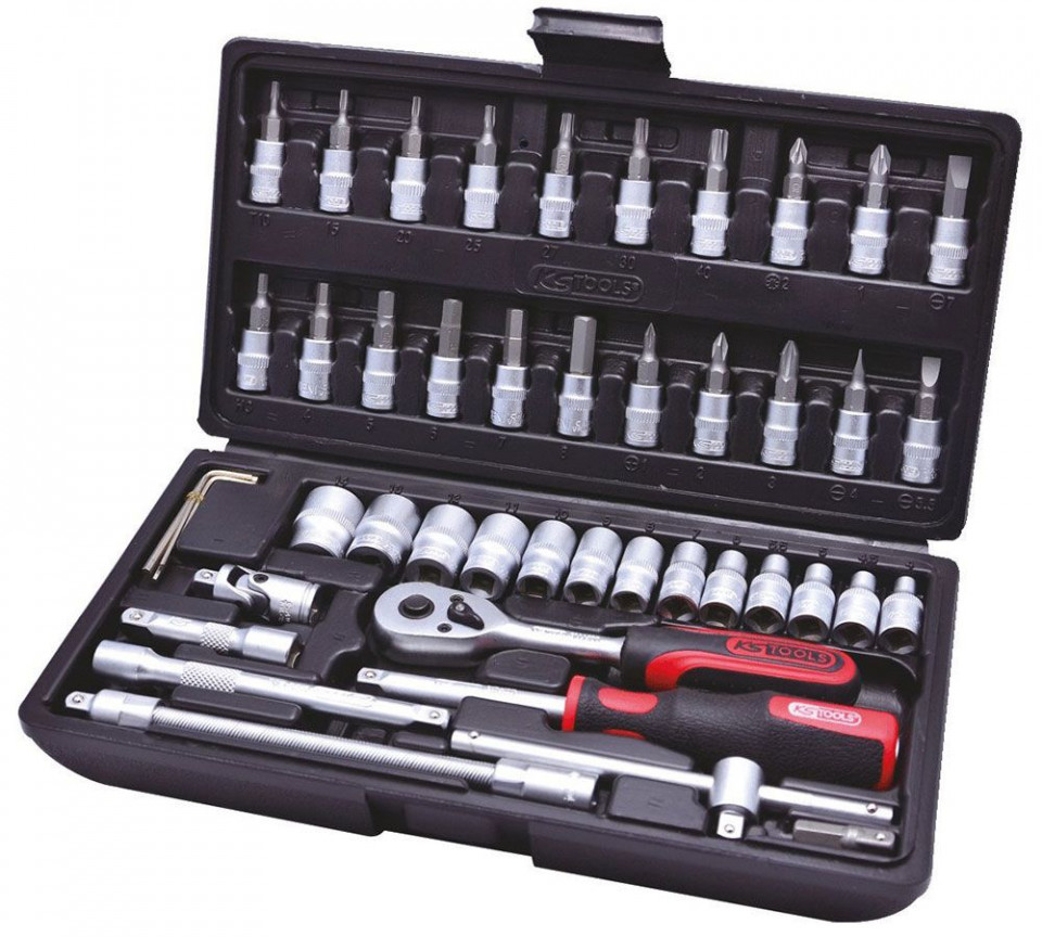 Set chei tubulare 1/4" CLASSIC KS TOOLS, 48 de piese
