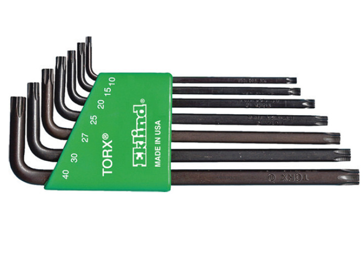 Set de 7 chei lungi cu profil TX in suport de plastic EKLIND T10-T40