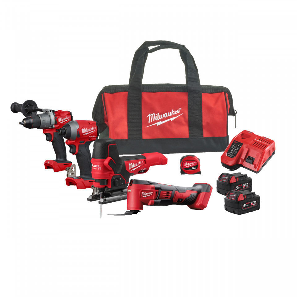 Set scule cu acumulatori M18 FUEL™ Milwaukee M18 FPP4F2-502B