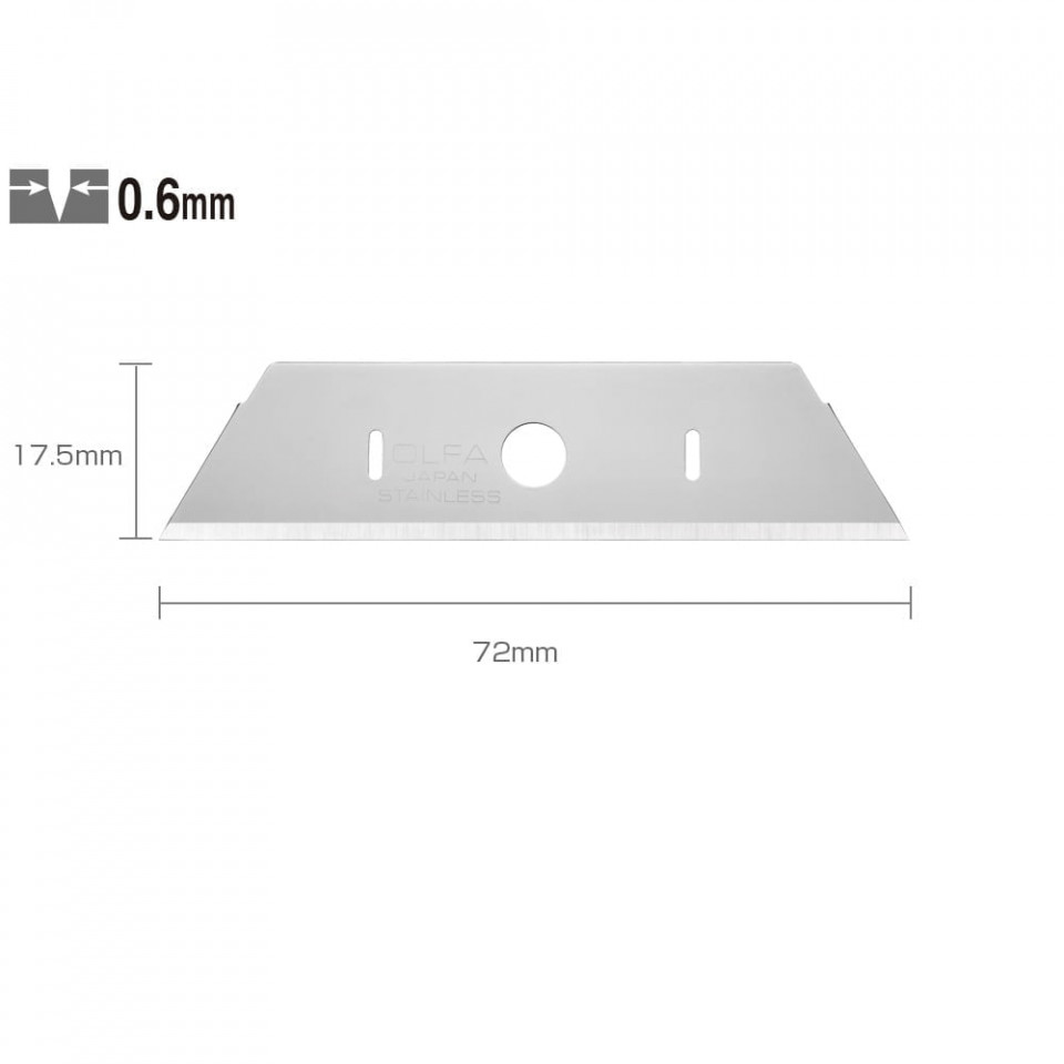 Set SKB-2S/10B - lame japoneze inox pentru SK-12, 10 bucati, Olfa