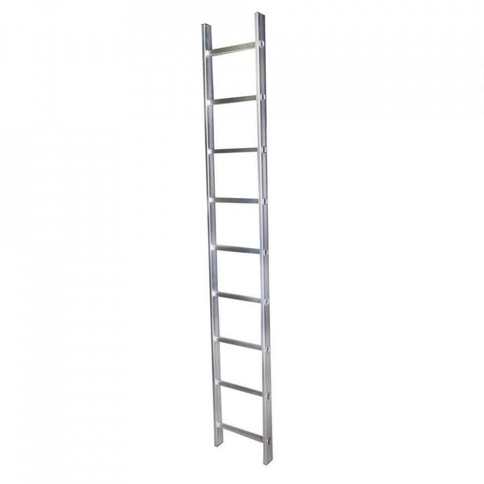 STR109 Scara simpla 9 trepte, 2.53 m aluminiu