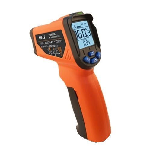 Termometru TM650A cu infraroșu și indicație laser, măsurare suprafețe