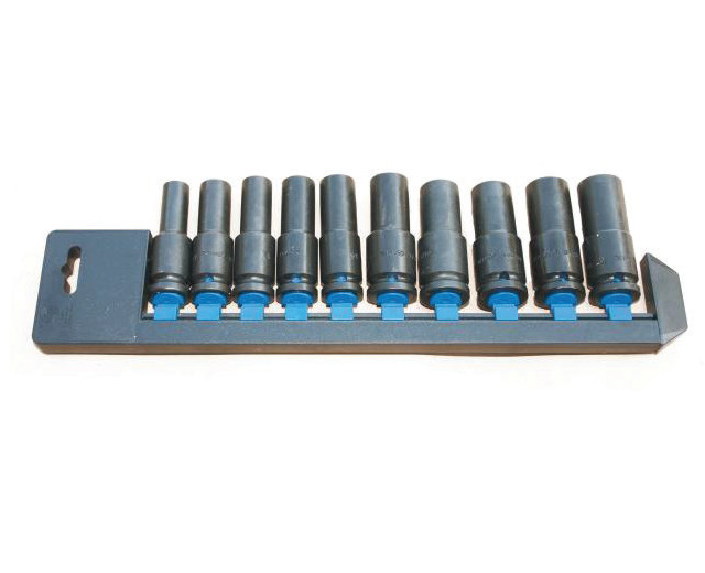 Trusa 10 piese capete tubulare de impact lungi 1/2" 10-19mm