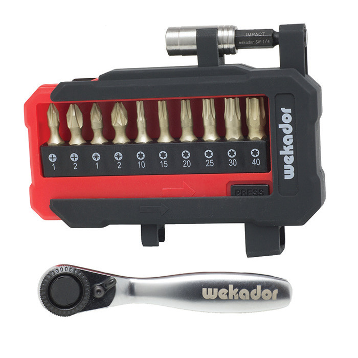 Trusa 12 piese WEKADOR biti si accesorii