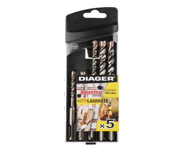 Truse burghie SDS-plus pentru beton cu armatura Booster PLUS 5 piese