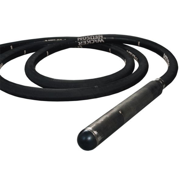 Vibrator de beton compatibil cu convertizor Wacker Neuson IREN 58/042/5 GV, cap vibrant 58 mm cu protectie de cauciuc, lungime furtun 5 m, frecventa 200 Hz