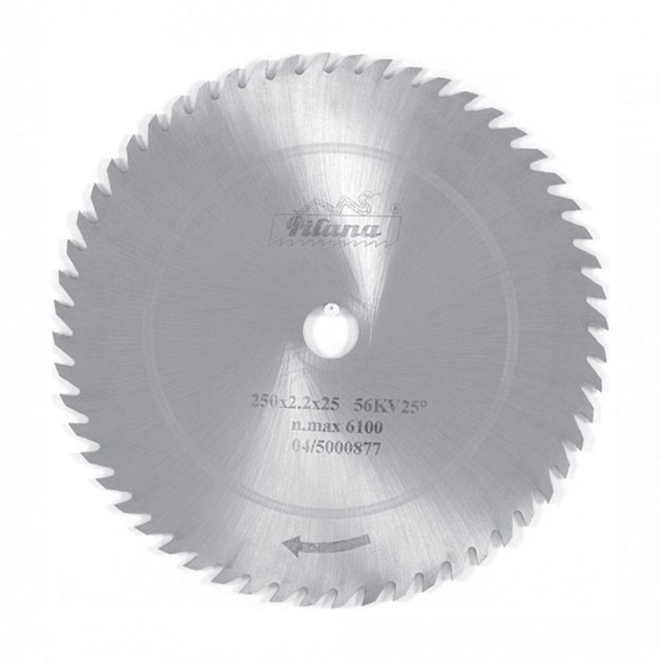 5310 - 56KV25 Panze circulare monometalice (neplacate) pentru lemn, DIM 250x2.2x25 Z56 - 5100250 1220255600