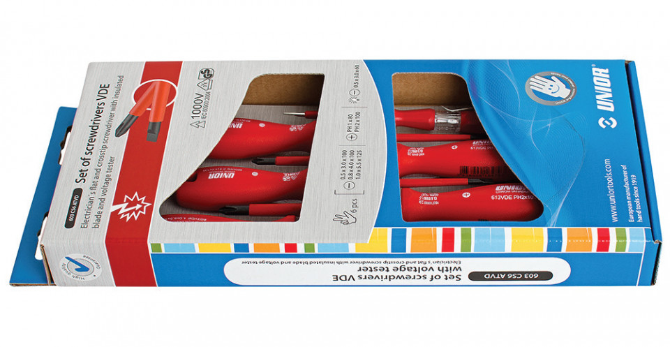 603CS6ATVD Set de surubelnite izolate si tester de tensiune / 6 piese - 617656