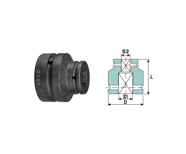 Adaptor de impact mama-mama 5/8" 5/8"