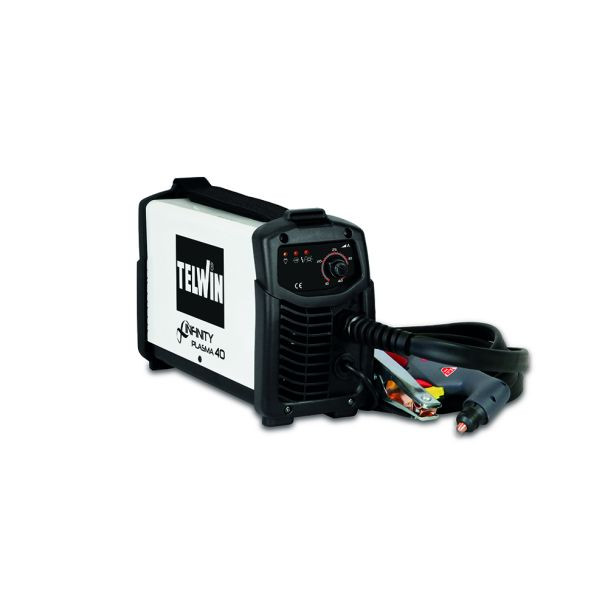 Aparat pentru taiat cu jet de plasma Telwin INFINITYPLASMA40, 40 A, grosime taiere maxima 15 mm, cu accesorii