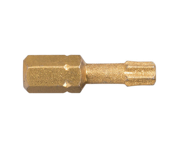 Bit DIAMOND TiN IMPACT 1/4" DIN/ISO 1173 - Forma C 6,3 - profil TORX, DIM TX 40, L 25
