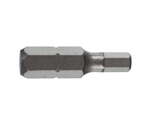 Bit STANDARD 1/4" DIN/ISO 1173 Forma C 6,3 - profil hexagon cu gaura, DIM HEX BO 2,5, L 25