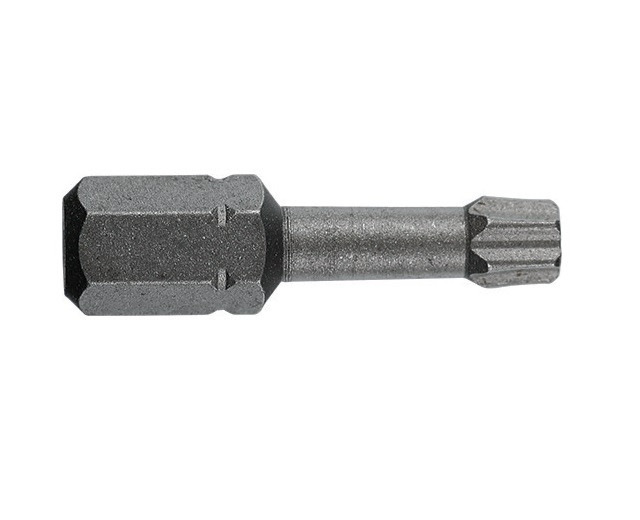 Bit TORSION 1/4" DIN/ISO 1173 Forma C 6,3 - profil TORX, L 25, DIM TX 27