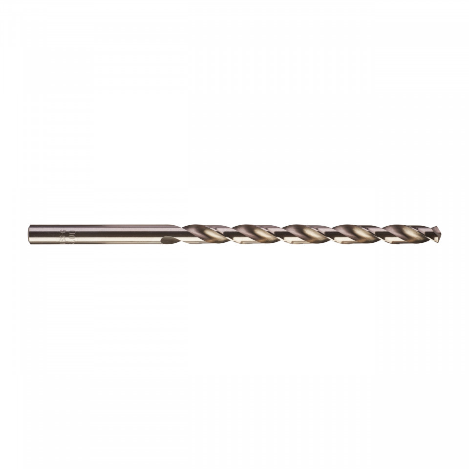 Burghie lungi MILWAUKEE HSS Ground pentru metal - DIN 340 Ø 8x109x165 mm - set 10 buc