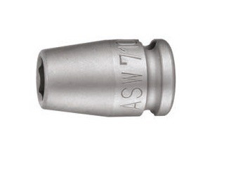 Cap cheie tubulara de impact ASW 3/8" 19mm L30mm