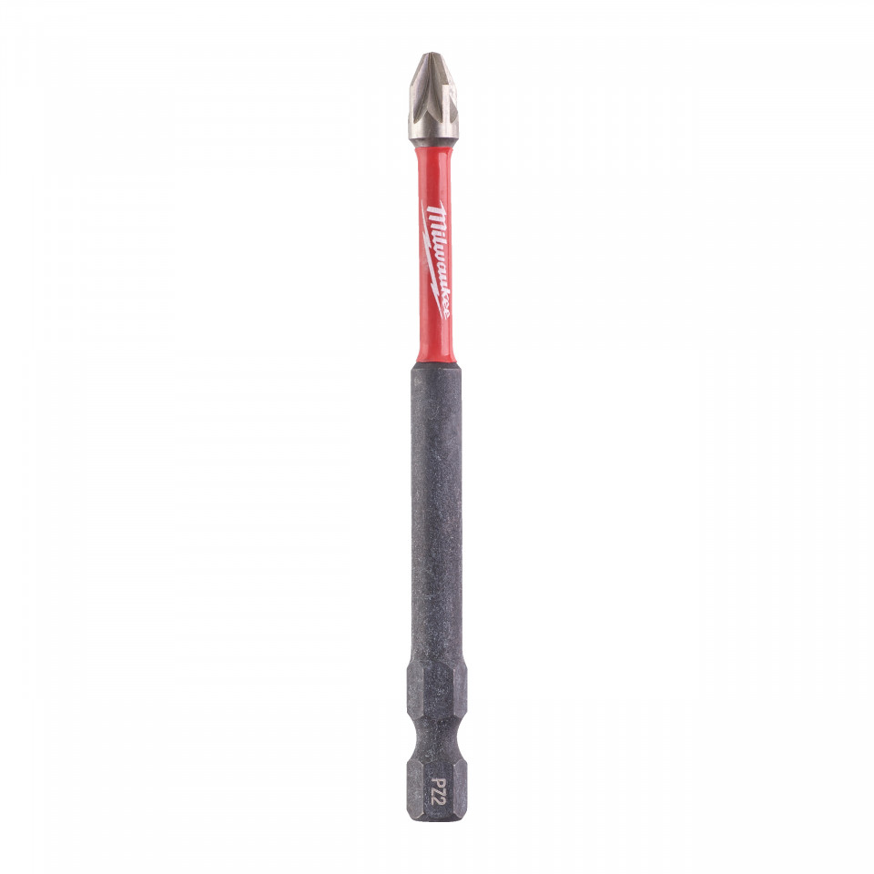 Cap surubelnita Pozidrive (PZ) Milwaukee SHOCKWAVE (Lungime totală (mm): 90, Tip: PZ 2)