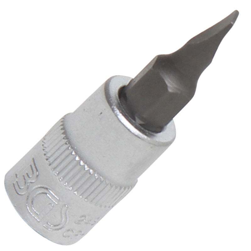 Capat cheie tubulara 1/4" cu varf drept 4 mm, 38 mm