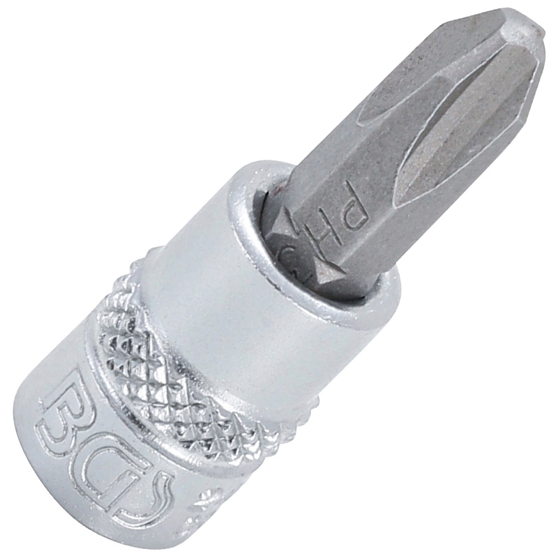 Capat cheie tubulara 1/4" cu varf in cruce, PH3, 38 mm