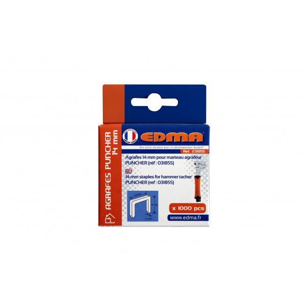 Capse galvanizate, DIM 14 mm, 1000 BUC EDMA - 231955